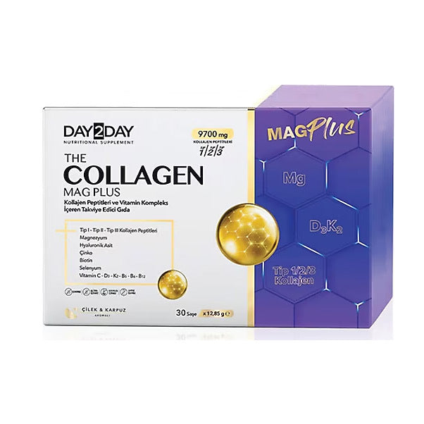 Day2Day The Collagen Mag Plus Takviye Edici Gıda 30 Şase